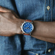 Runwell 47 Chrono blue | Blue Dial
