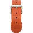 2 Pack - Vintage Rubber Diver Waffle Watch Bands Red and Orange, 20mm |  Dial