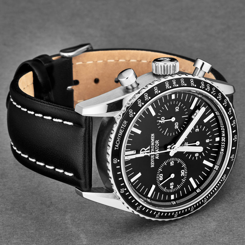 Aviator 17000.6537 / Black | Black Dial