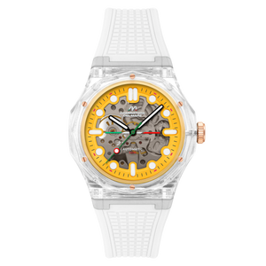 Ravello Automatic Yellow / Silicone | Yellow Dial