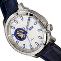 Bauer Silver/Blue | White Dial