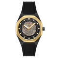 Discovery Drake Skeleton Automatic Black / Black Silicone | Black Dial
