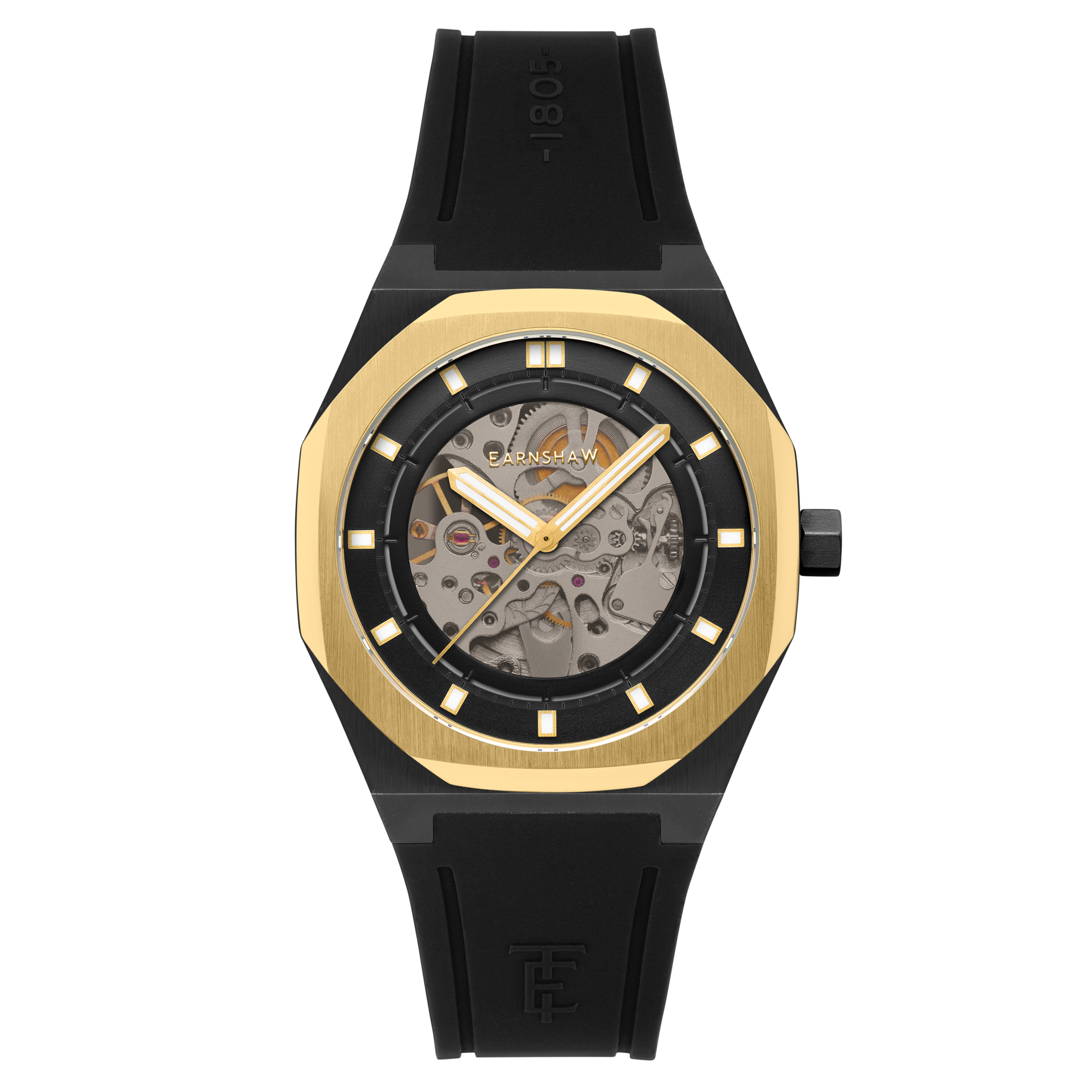 Discovery Drake Skeleton Automatic Black / Black Silicone | Black Dial