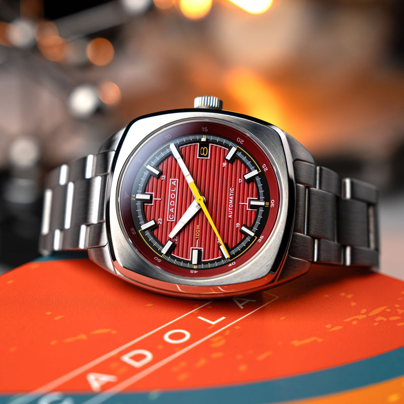 Buxton Automatic Red/ Stainless Steel Stainless Steel | Red Dial