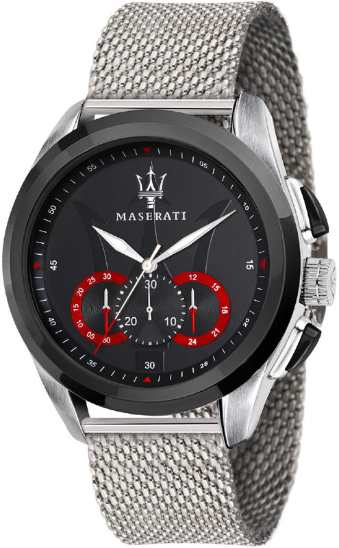 TRAGUARDO Black / Stainless Steel | Black Dial