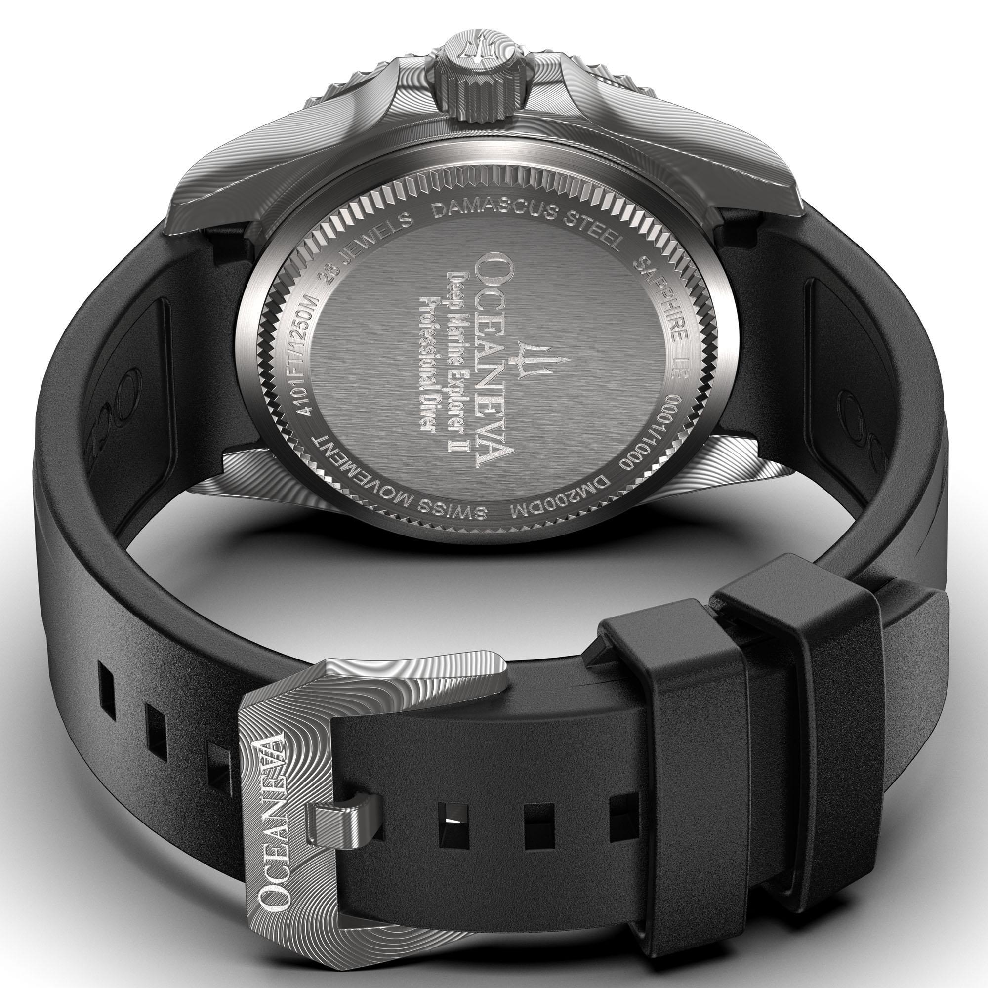 Damascus Deep Marine Explorer II Watch Grey Bezel | Dark Grey Dial