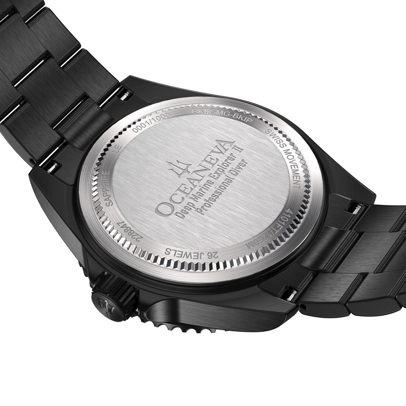 Deep Marine Explorer II Swiss Automatic  Black Bezel – Gunmetal Dial