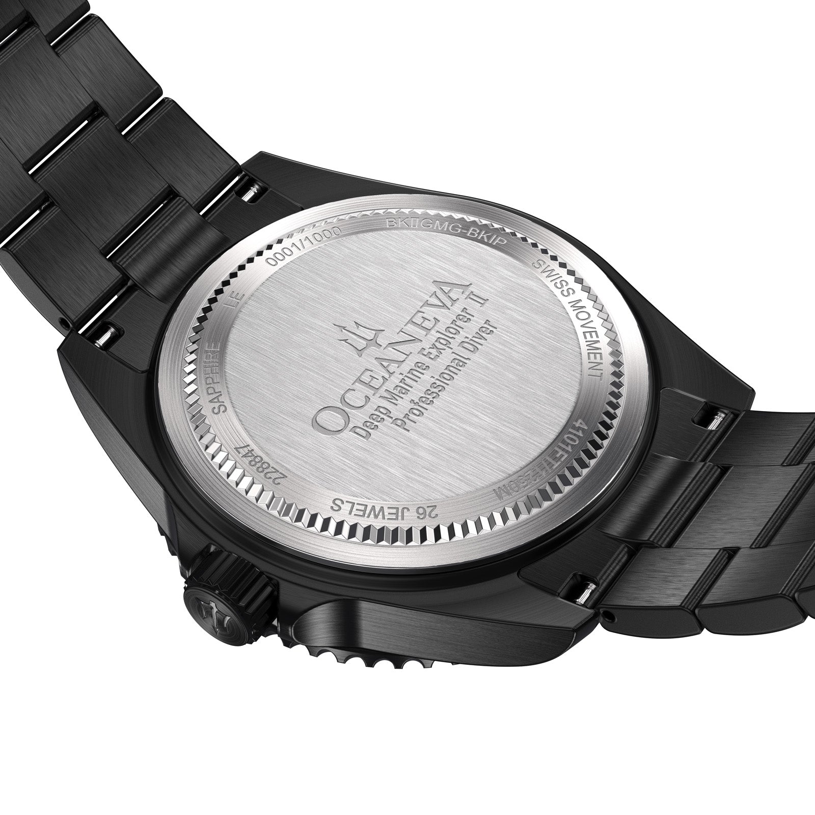 Deep Marine Explorer II Swiss Automatic  Black Bezel – Gunmetal Dial