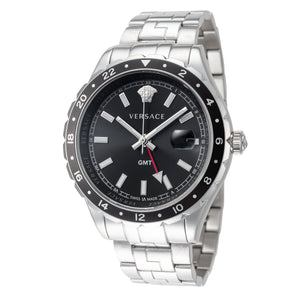 Hellenyium Black Dial Silver Stainless Steel Bracelet 42mm Black Dial