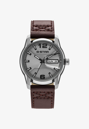 Selvedge Gray Dial / Brown Leather Strap Gray Dial