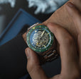 Croft 42 Skeleton Automatic Green / Stainless Steel | Black Dial