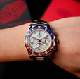 Accelero Rainbow Chronograph White/Stainless Steel | White Dial