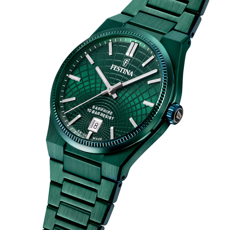 Rive Green / Stainless Steel | Green Dial