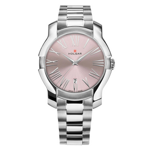 Women's Pink Dial, Stainless Steel Case and Bracelet | Pink Dial