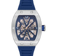 Tonneau - Automatic RM - Skeleton - DK13634 Silver / Blue | Blue Dial