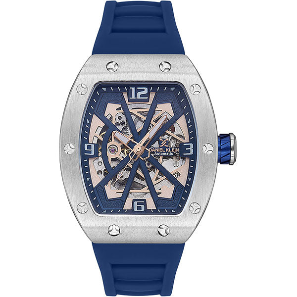 Tonneau - Automatic RM - Skeleton - DK13634 Silver / Blue | Blue Dial