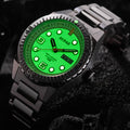 Tri-Hawk Tritium Green with Luminous Glow Green Dial