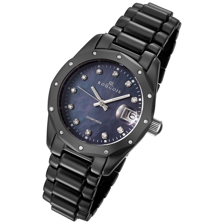 Girls Best Friend Series black ceramic/diamond | Mother of Pearl Dial