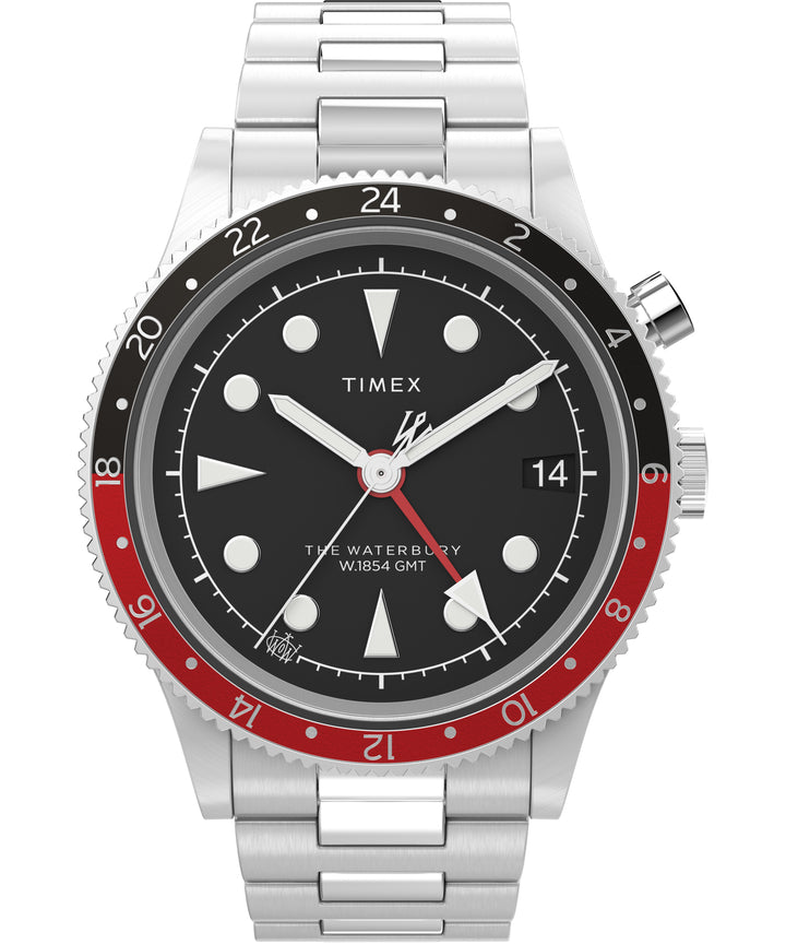 WATERBURY Stainless Steel / Stainless Steel | Black Dial