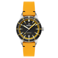 SCILLA AUTOMATIC BLACK / Leather | Black Dial