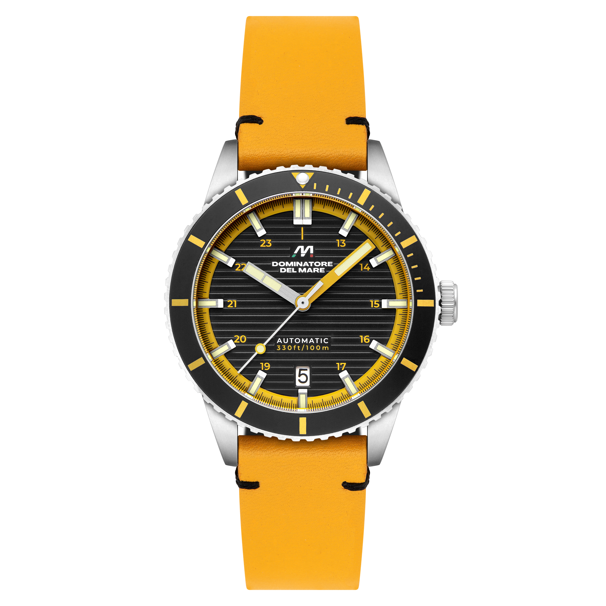 SCILLA AUTOMATIC BLACK / Leather | Black Dial