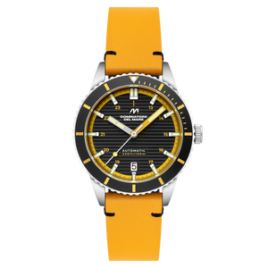 SCILLA AUTOMATIC BLACK / Leather | Black Dial