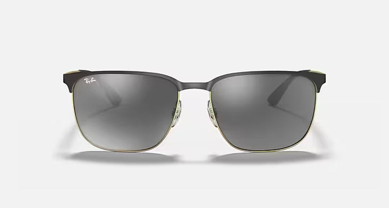 RB3569 UNISEX / BLACK ON ARISTA - GREY MIRROR SILVER GRADIENT |  Dial