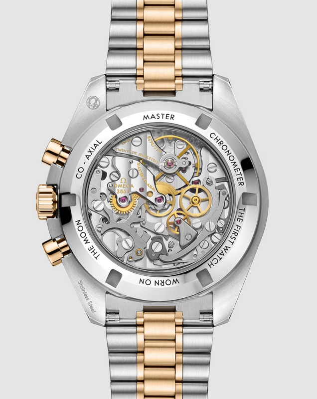 Speedmaster Moonwatch Professional Moonshine gold on steel | Silver Dial