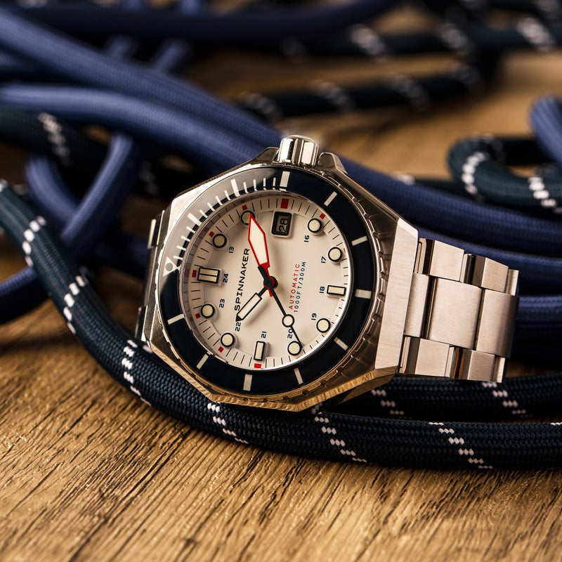 Dumas White / Blue / Stainless Steel | White Dial