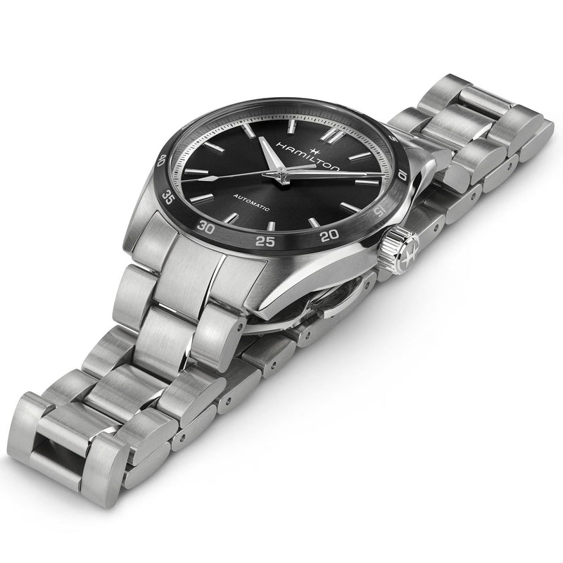 Jazzmaster Silver/SS | Black Dial