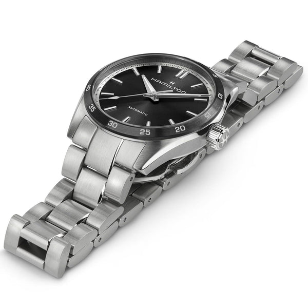 Jazzmaster Silver/SS | Black Dial