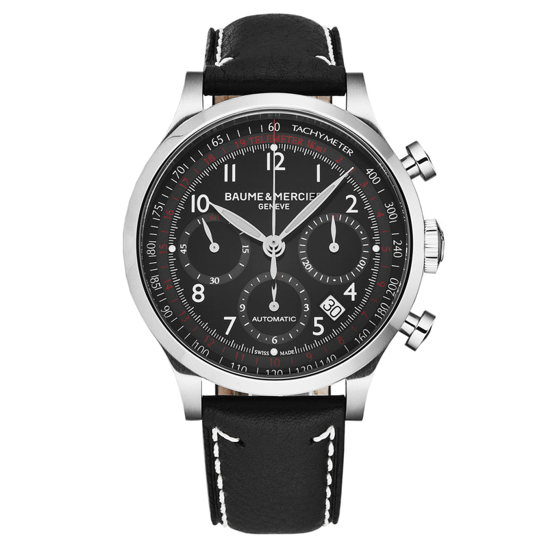 Capeland Black / Leather | Black Dial