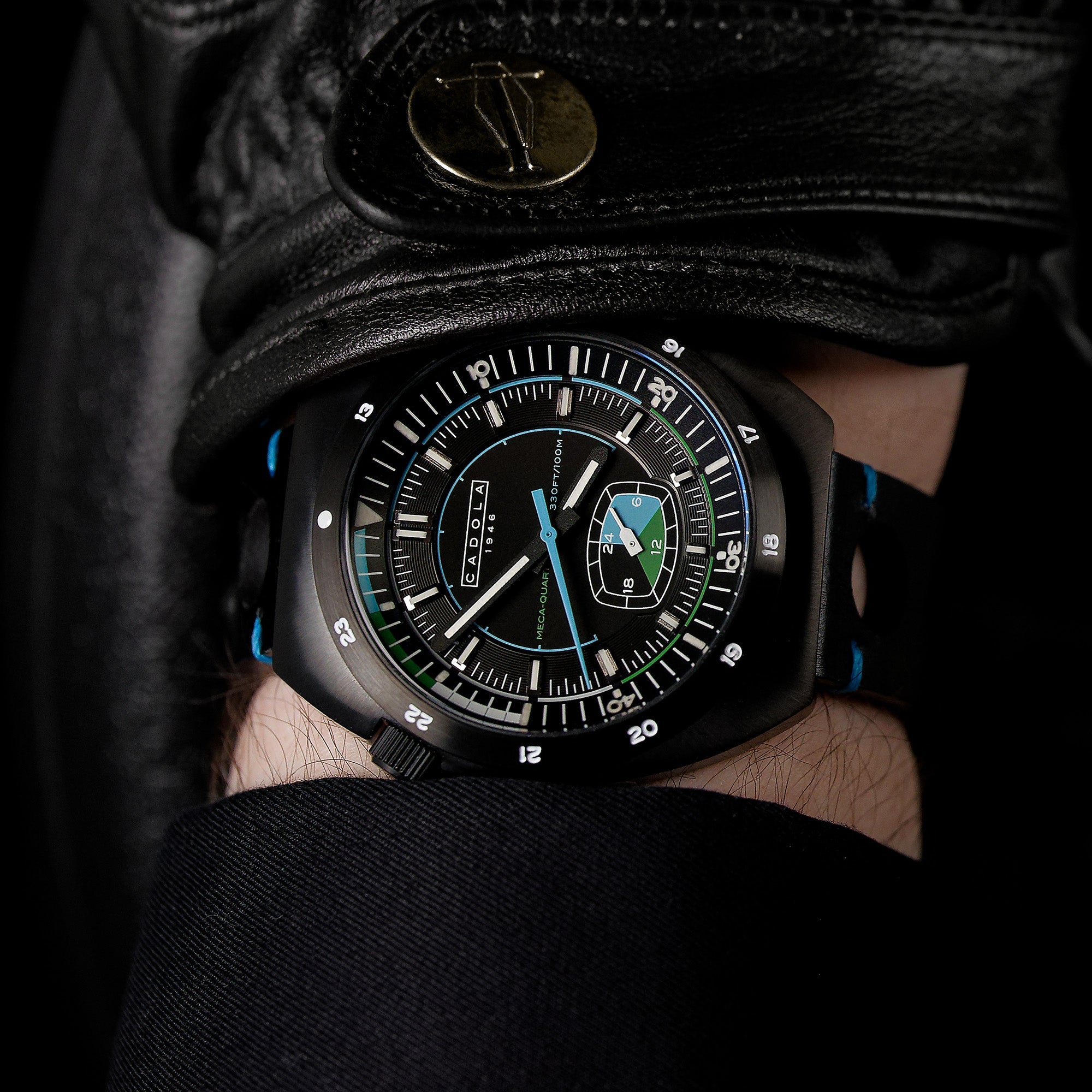 Giulia Meca Quartz BLACK / Leather | Black Dial – Watch Gang