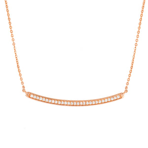 Sophia Bar Necklace 18k Rose Gold