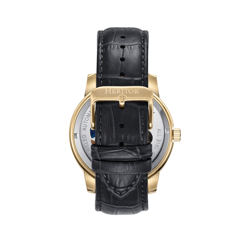 Emmanuel Semi Skeleton Custom Dial Black/Gold | MULTICOLOR Dial