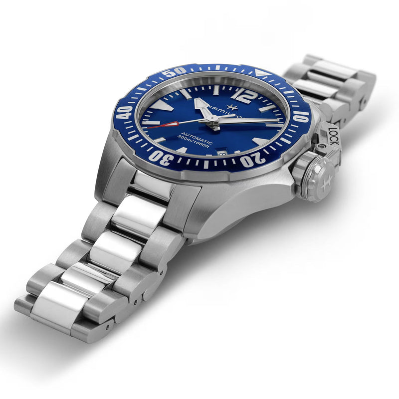 Khaki Navy Silver/SS | Blue Dial