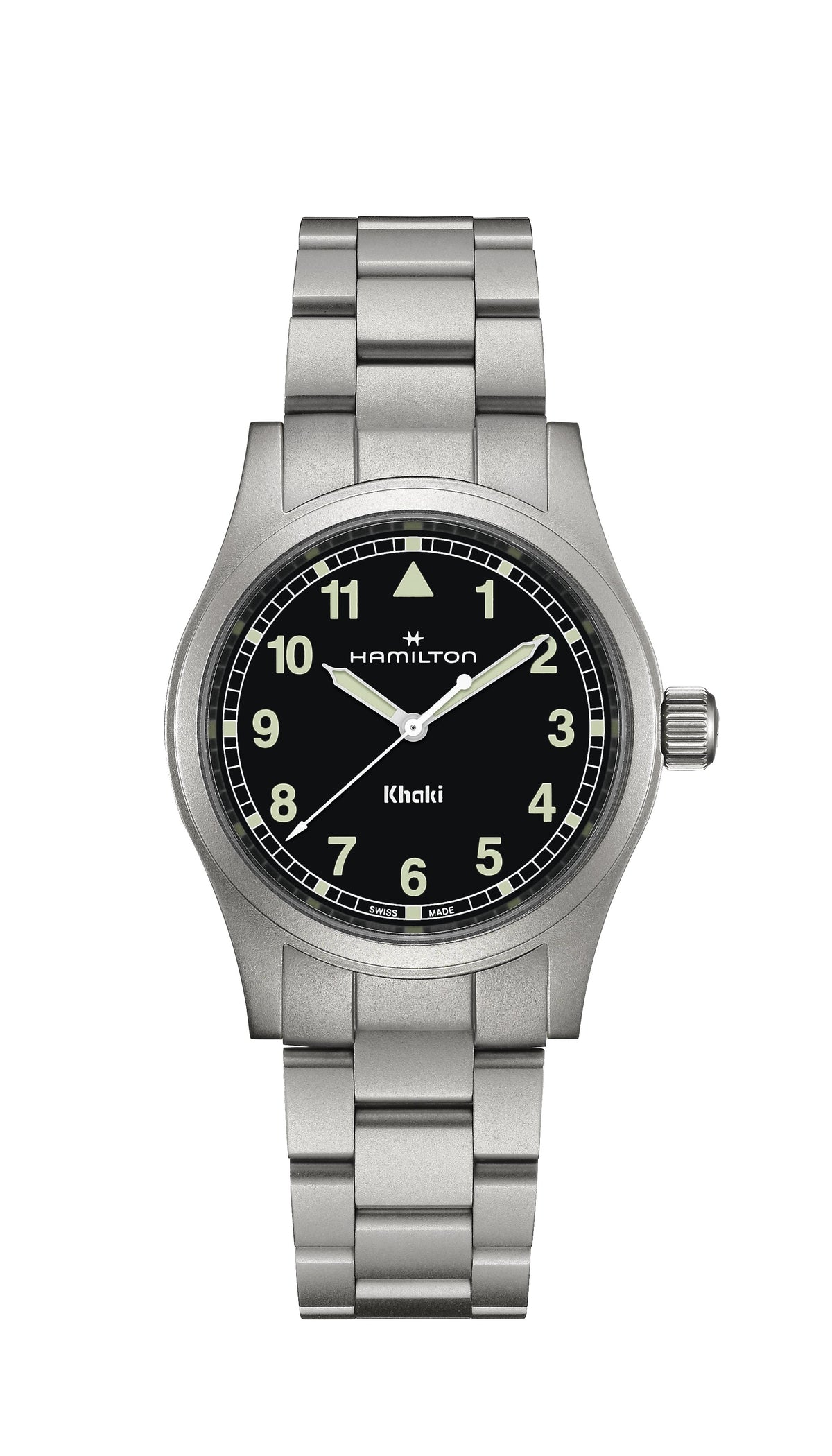 KHAKI FIELD QUARTZ Silver-tone