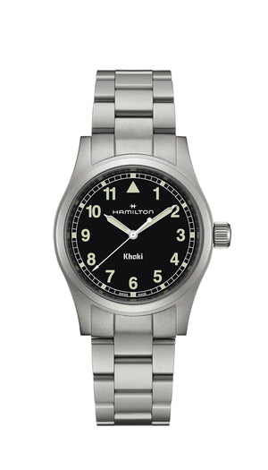 KHAKI FIELD QUARTZ Silver-tone