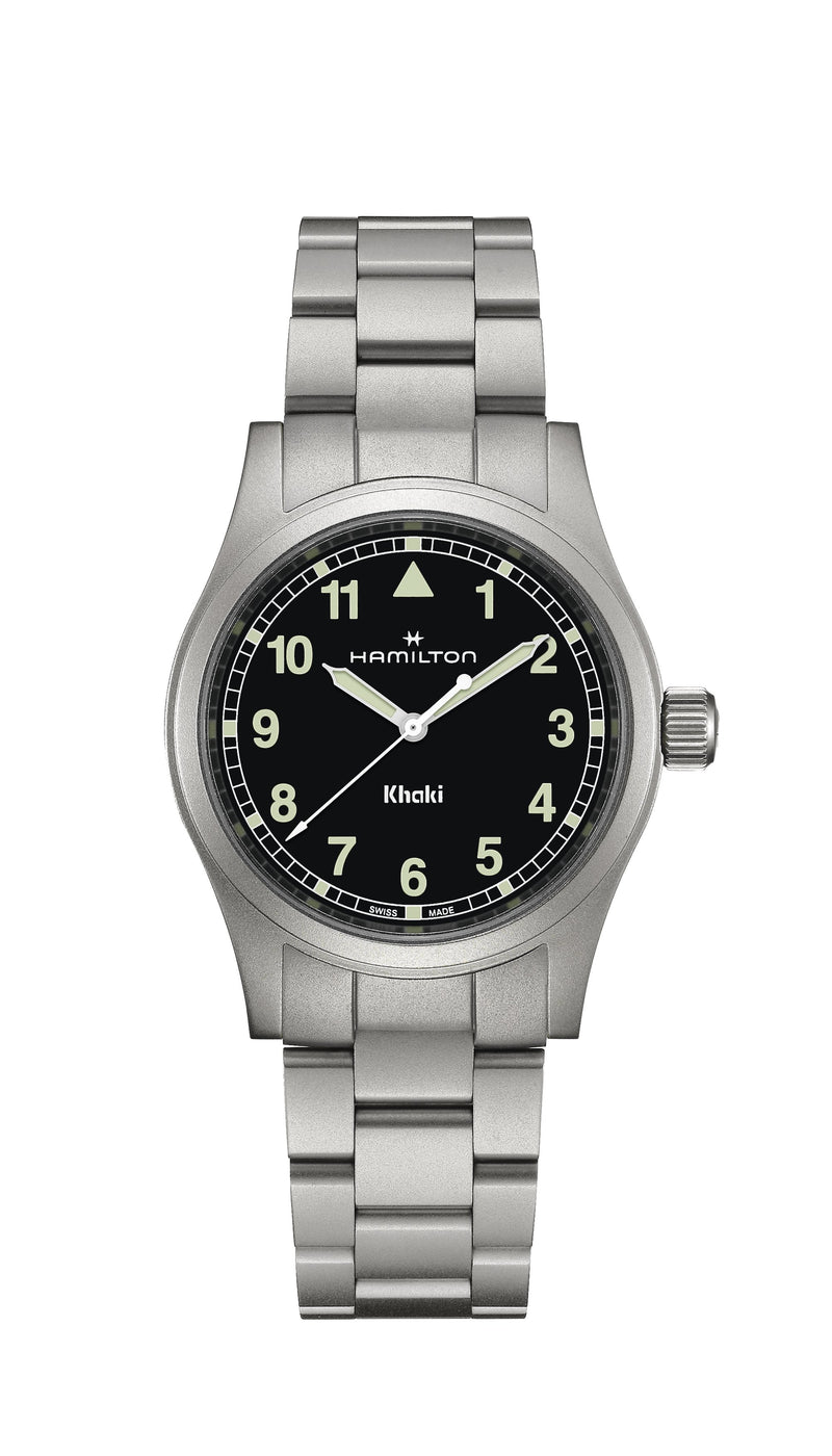 KHAKI FIELD QUARTZ Silver-tone