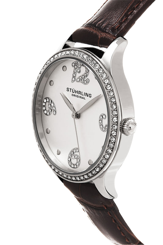 Vogue-560.01 Brown Leather | Silver Dial