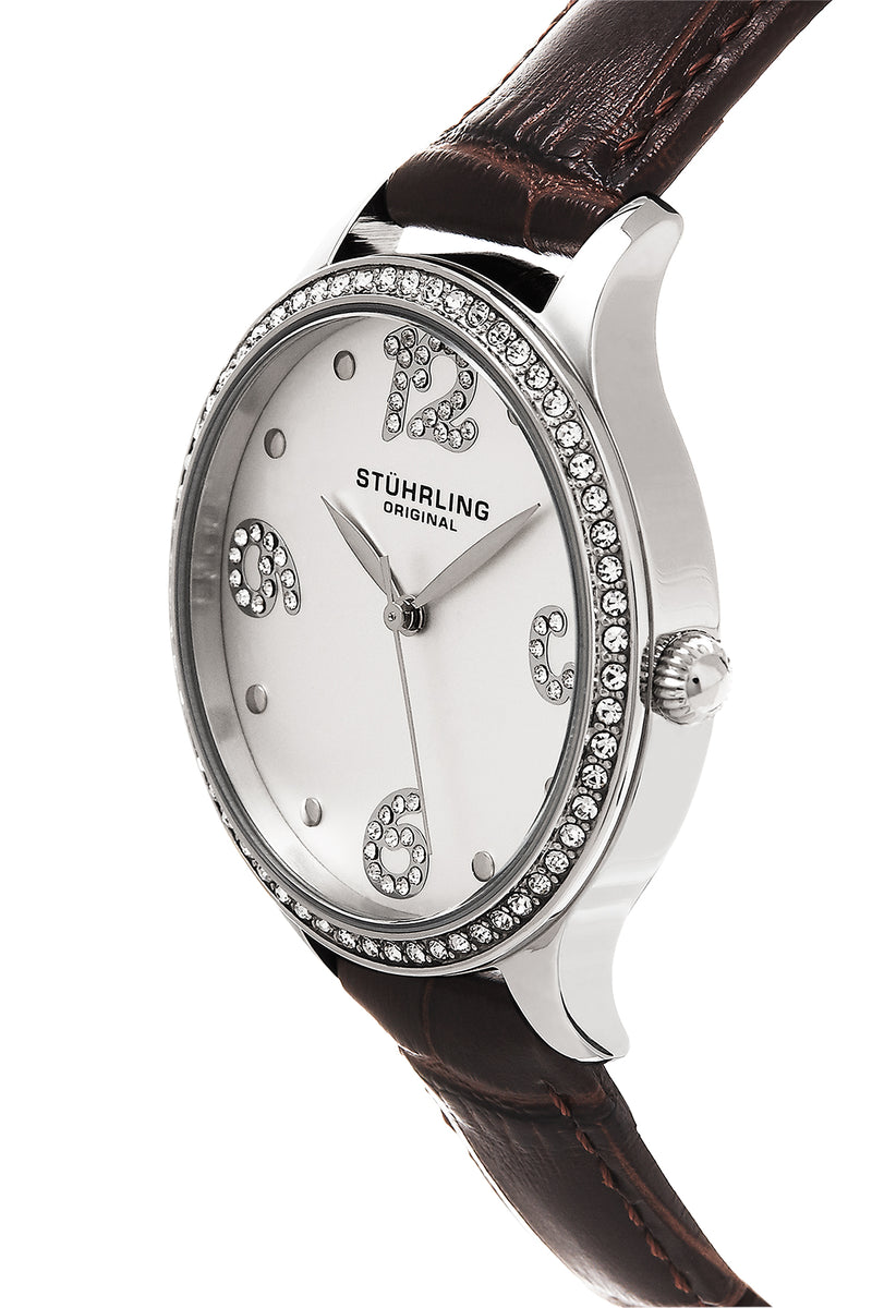 Vogue-560.01 Brown Leather | Silver Dial