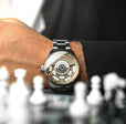 Staunton Chess Set Automatic Limited Edition Grey / Stainless Steel |  Dial