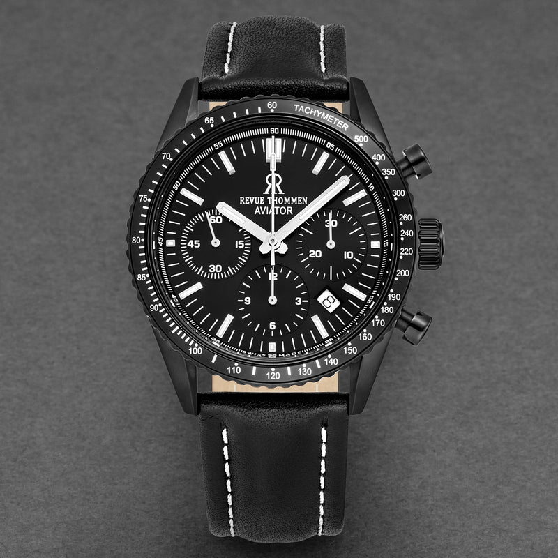 Aviator 17000.6577 / Black | Black Dial