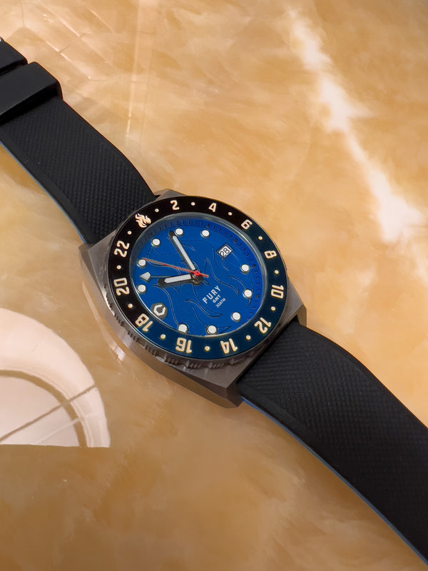 Fury GMT Denim Demon | Yellow Dial