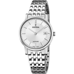 Swiss Made Silver / Stainless Steel Silver Dial