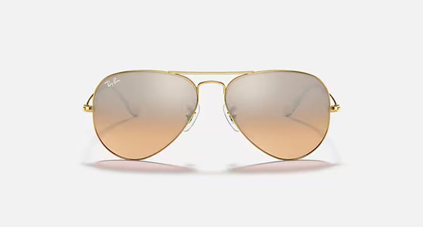 AVIATOR GRADIENT UNISEX / POLISHED ARISTA GOLD - SILVER PINK GRADIENT MIRROR