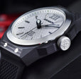 DF Carbon Fiber Automatic Sliver Dial, Black Case | Sliver Dial