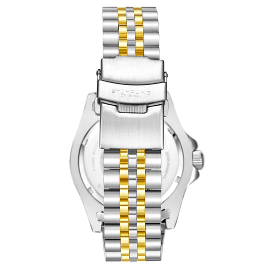 Aquadiver GMT Two Tone / Black + Gold Bezel | Black Dial