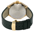 Marchese Swiss Made multifunction Gold/Silver,Green band | Silver Dial