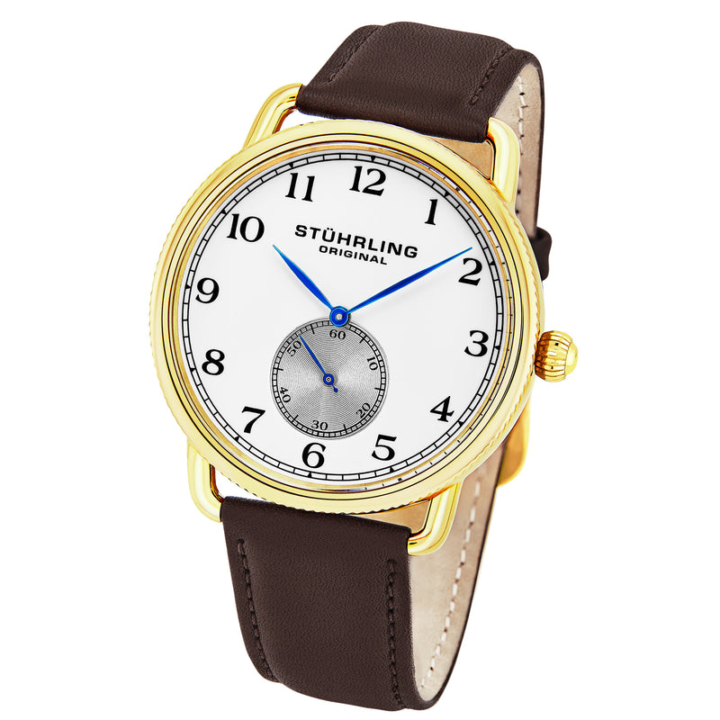 Symphony Brown/Leather/Silver Dial/Gold Case 207.03 | Silver Dial